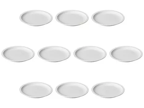 Set of 10 SIRO Plates 16 x 2 medium plates Setomonohonpo [16.3 cm] Western-style белый