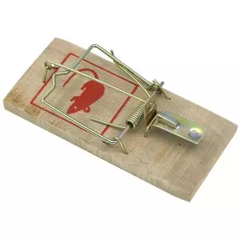Set of 2 Fackelmann wooden mouse traps ref. 16011