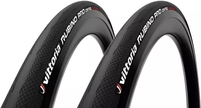 Set of 2 Vittoria RUBINO PRO Rubino Pro Control Clincher Tire 700c Control Vittoria Clincher Tire Full G2.0 (70023c, Black) [Item]