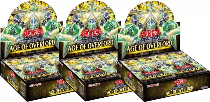 Set of 3 Age of Overlord AGE OF OVERLORD production 1 bonus pack CG1890 (first + included) Yu-Gi-Oh!