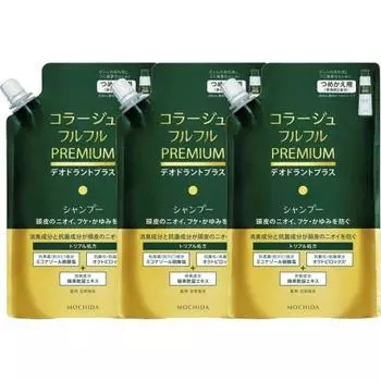 [Set of 3] Collage Furufuru Premium Shampoo Refill 340ml