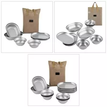 Set of 6/8/10 Outdoor Use Dinner Dishes Dishwasher Safe Plates Dinnerwares Dropshipping