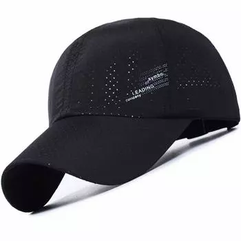 Сетчатая кепка Quick Cool UV UV Sun Shade Baseball Heat Stroke Prevention [T WILKER] мужская, сухая, ощутимая, защита, весна/лето, защита, для активного отдыха, чёрный