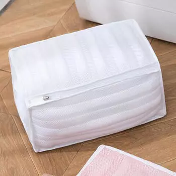 Сетчатый мешок для ухода за спортивной обувью для организации стирки white