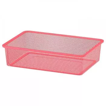 Сетчатый ящик для хранения ИКЕА ТРОФАСТ светло-красный 42x30x10 см