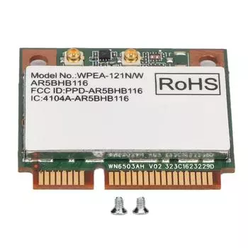 Сетевая карта AR9382 2.4 5 ГГц 300 Мбит/с передача данных Plug and Play Mini PCIE WiFi карта для Win 7 8 8.1