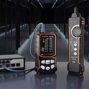 Сетевой тестер NF-808: Интеллектуальный искатель линии мыши, детектор кабеля с технологией POE и защитой от помех. NF-808