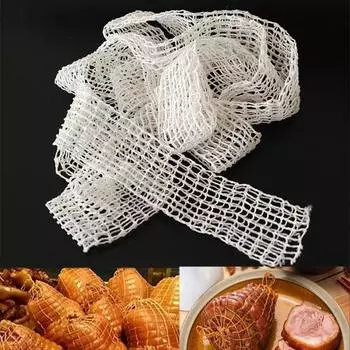 Сетка для хот-догов из пищевого полиэстера и хлопка, сетка для мяса, ветчины и колбасы для ресторана 1M