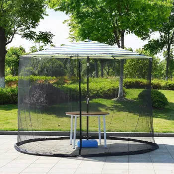 Сетка для зонтов для патио и регулируемый зонт от солнца, навес для ног 300x230cm