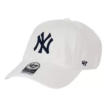 Seven 47 Cap Yankees Cleanup NY Logo CLEAN UP CAP MENS LADIES Кепка Low Cap MLB NEW YORK YANKEES Белая x Синяя [Forty Brand] Мужская Женская [Товар]