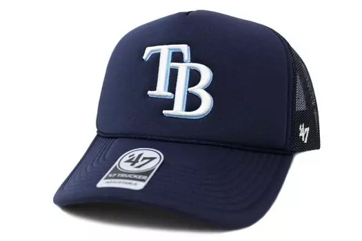 Seven Mesh Cap 47 FOAM FRONT TRUCKER MLB Tampa Bay Rays [Forty Brand]