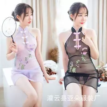 Сексуальная форма Cheongsam Classic Косплей Чирлидеры Сексуальное Соблазнение one size fits all