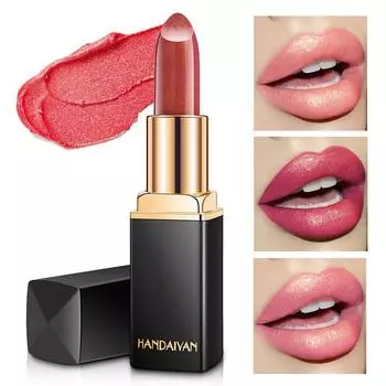 Сексуальная изменяющая цвет блестящая губная помада Shimmer Diamond Matte MetallicLip Gloss Длительный водонепроницаемый #01