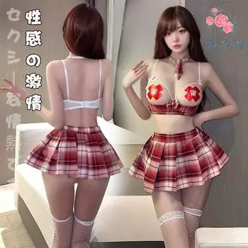 Сексуальное нижнее белье клетчатый моряк маленькая грудь собирает сексуальный моряк женская плиссированная юбка average size