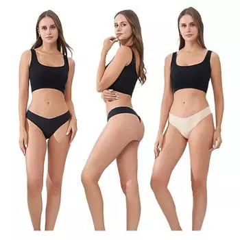 Сексуальные и удобные трусы с низкой талией Naked Feeling Car Sewed Ice Silk дышащее нижнее белье для девочек S белый