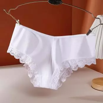 Сексуальные женские кружевные трусики с низкой талией, женские трусы из ледяного шелка, короткое нижнее белье, женское нижнее белье с перекрестными ремешками, нижнее белье, стринги Underpa S синий