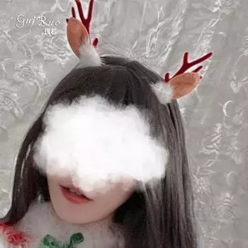 Сексуальный Сен сладкие и милые рога флокированная повязка на голову новогодняя красная рождественская форма женские аксессуары p