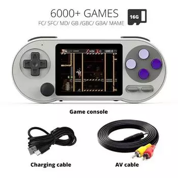Sf2000 Ретро игровая консоль S7 Game Stick 16-битный портативный игровой плеер с беспроводным контроллером 4600 игр для детей Gif Style 3