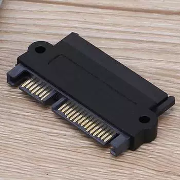 SFF-8482 Адаптер жесткого диска SAS на 22-контактный SATA, угол 180 градусов, прямой разъем преобразователя жесткого диска 5 Гбит/с