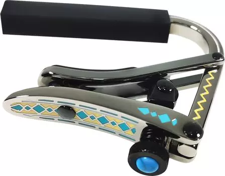 Shabu Capo Capo Tast Fork SHUBB Shabu C1d Capo Guitars 50th Anniversary Special Design Diamond Blue Diamond синий