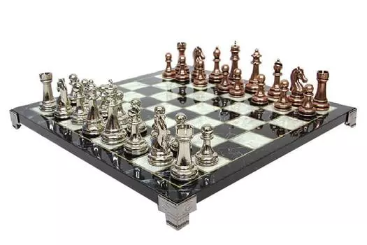 Шахматная классическая мраморная доска, большая