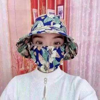 Шаль для сбора чая, кепка с защитой от ультрафиолета, женская шляпа с хвостиком, горячая распродажа, маска в подарок