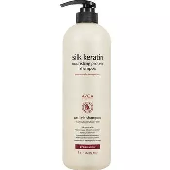 Шампунь Abka Silk Keratin Nourishing Protein, 1 л, 1 шт.