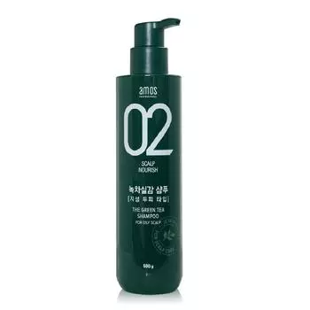 Шампунь Amos Scalp 02 Oily Feel the Green Tea 500 г