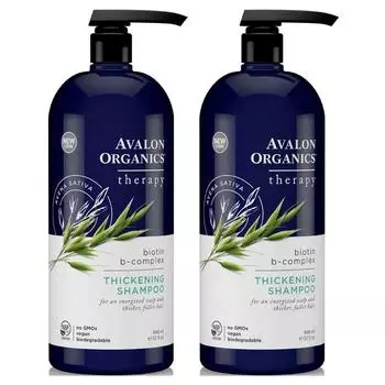 Шампунь Avalon Organics Biotin B-Complex, 2 упаковки, 946 мл