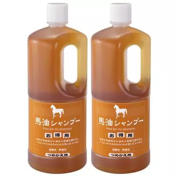 Шампунь Azuma Shoji Horse Oil Refill 1000 мл x 2 бутылки