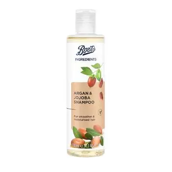 Шампунь Boots Ingredients с аргановым маслом и жожоба 300 мл. 300 ml.