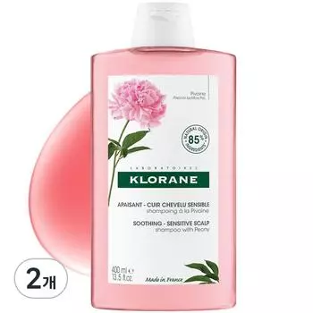 Шампунь для чувствительной кожи головы Klorane Peony, 400 мл, 2 шт.