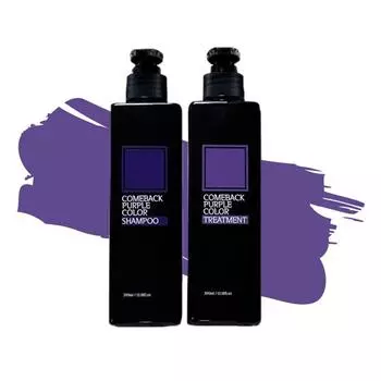 Шампунь для дополнительного цвета Comeback No Yellow Purple, обесцвечивающий пепельно-серый, 1 упаковка, 390 мл