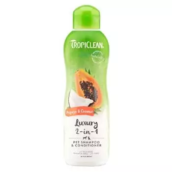 Шампунь для собак Tropicrine Papaya & Coconut, 592мл, 1 упаковка, Корейский шампунь для домашних животных