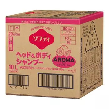 Шампунь для тела Softy Head AROMA 10 л, профессиональный и в коробке-мешке (Серия Као)