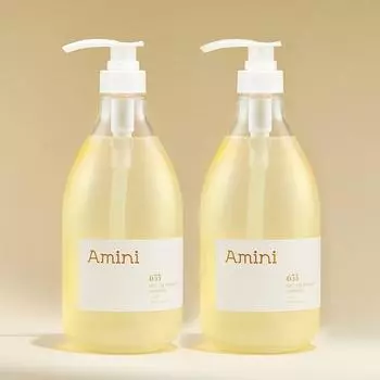 Шампунь для ухода за кожей головы Amini Mildly Adic Protein с ароматом вербены 1000 мл 2 x 1 л