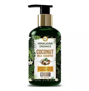 Шампунь для волос с Кокосовым молоком (300 мл), Coconut Milk Shampoo, Himalayan Organics 30.3125