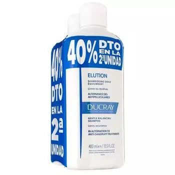 Шампунь Ducray Elution 2x400 мл