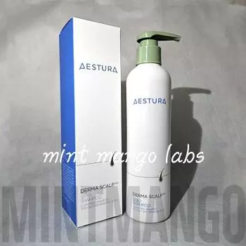 Шампунь Estura Derma Scalp Procevo для чувствительной, жирной кожи головы, устранения омертвевших клеток кожи и выпадения волос! Облегчение симптомов выпадения волос, 1 шт., 300 мл