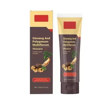 Шампунь Ginseng Multiflorum способствует росту волос, питает кожу головы, увлажняет, контролирует жирность кожи чёрный