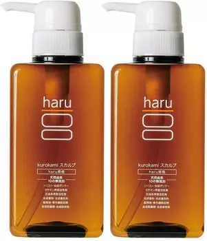 Шампунь haru Kurokami Scalp Amino Acid Shampoo x 2 Не требуется кондиционер Фрукты 400 мл [Цитрусовые/бутылки 400 мл] [Натурального происхождения/Без силикона] Без добавок (Икс