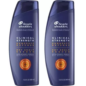 Шампунь Head & Shoulders Clinical Strength Dangraf Defense Dry Scalp Rescue, 2 упаковки, 400 мл