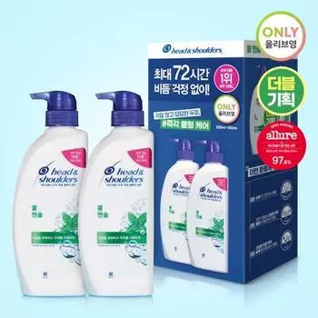 Шампунь Head & Shoulders Cool Menthol 500 мл Двойная акция