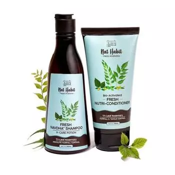 Шампунь и кондиционер Nat Habit Trileaf Rosemary для женщин и мужчин, контроль выпадения волос, сухие и поврежденные волосы