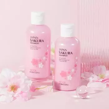 Шампунь из лайкры с японским вишневым цветом Stay Shine Shine Smooth с ароматом 100ml