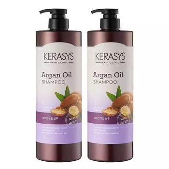 Шампунь Kerasys Argan Oil с ароматом детской присыпки, 2 шт., 1 л