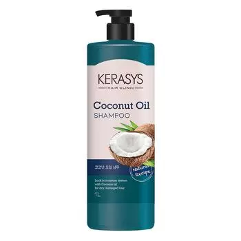 Шампунь Kerasys Coconut Oil с ароматом цветка кокоса, 1 л, 1 шт.