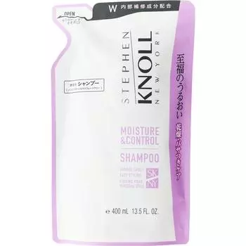 Шампунь Kose Steven Knoll Moisture Control W (Пополнение) 400 мл Шампунь/кондиционер (премия) Для повторного наполнения контейнера: 1: Крепко держите колпачок и отрежьте