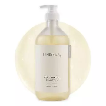 Шампунь Nine Mila Pure Hinoki с ароматом белого мускуса, 1000 мл, 1 шт.