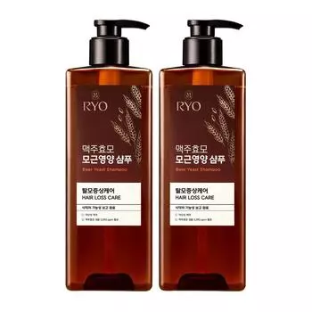 Шампунь от выпадения волос Ryo Brewer s Yeast Root Nutrition 600 мл 1 упаковка + 1 упаковка